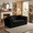 black, variant on 73" Boneless Cloud Couch Sofa, Modular Sectional Sofa with Throw Pillows, Loveseat Deep Seat Sectional Sofa 2 Seater for Living Room