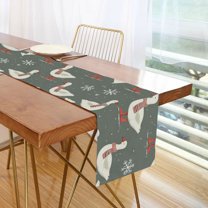 Yayeee Table Runner 70 inches Long Home Kitchen Dinning Party Decoration, Winter Goose