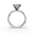thumbnail image 3 of Ammo Jewel 2.3 Ct Princess Cut Diamond Engagement Ring - Wedding Rings for Women - 14K White Gold Plated Ring - Lab Created Diamond Ring - Perfect Gift for Her on Birthday and Special Occasions, 3 of 3