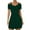 Green, variant on CaComMARK PI Women's Mini Dress Sundress Flowy Sparkling Dress V Neck Cold Shoulder Short Sleeve Tanks Dress Summer Black 8(L)