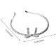 thumbnail image 2 of unbranded 1Ud Elegant Plated Silver Rhinestone Hairband Romantic Design for Wedding and Party Decoration, 2 of 8