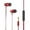 Red, variant on erfcxs 3.5mm Quality Stereo InEar Microphone Wired Headphones For Phone PC Laptop Tablet