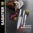 thumbnail image 3 of Sabatier 15 Piece Forged Knife Block Set with Acacia Wood Block, White Handles, 3 of 12