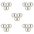 thumbnail image 1 of Llaveros en forma de U Bearachild paquete de 6 anillo de latón organizador exteriores, 1 of 6