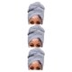 thumbnail image 5 of Turbante Nudo Interior Hijab Qarigey Envoltura Estiramiento Pañuelo Cabello Peinado Gorro Adornos para la Cabeza para Mujeres Gris, 5 of 6