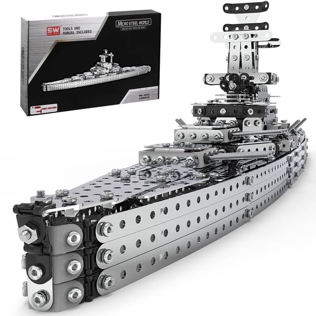 Set de montaje de rompecabezas de metal 3D BYTEWAR Kirov Class Cruiser