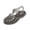 Black, variant on Crystal Jelly Heel Sandals for Women Summer Beach Jelly Shoes, Gold, 6