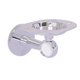 thumbnail image 1 of Soporte para vaso y cepillo de dientes Clearview Collection con detalles retorcidos - Cromo pulido Allied Brass CV-26T-PC, 1 of 1