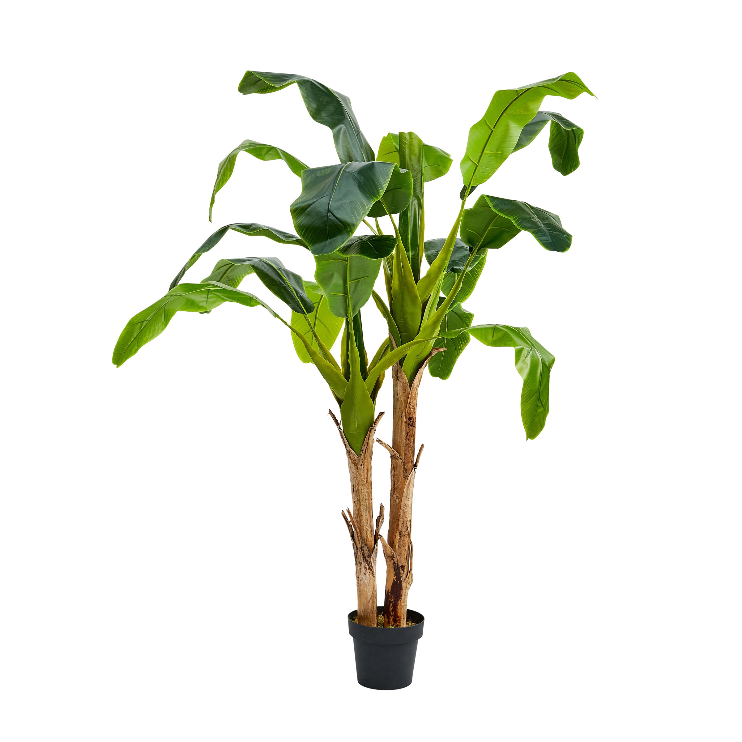 Pure Garden Artificial Banana Leaf Tree Double Trunk