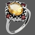 thumbnail image 6 of Natural Citrine & Garnet 925 Sterling Silver Ring s.7.5 Jewelry DGR1135_B_7.5 R-1017, 6 of 7