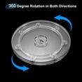 thumbnail image 3 of Plato giratorio Lazy Susan de acrílico Uxcell, organizador transparente de 6 pulgadas, bandeja giratoria de 360 grados para estante de especias, mesa, decoración de pasteles, despensa de cocina, baños, 3 of 7