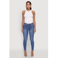 thumbnail image 2 of Womens WAX High Rise Solid Cropped Skinny Jeans, 2 of 5