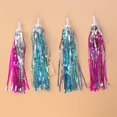 thumbnail image 3 of 8 Pcs Kids Tassel Ribbon Children Scooter Handlebar Streamers Grips Ribbon Baby Carrier Accessories Decorative Riband (4 xGreen Silver + 4x Pink Silve, 3 of 3