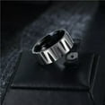 thumbnail image 2 of K-KED Punk Men Titanium Stainless Steel Ring Wedding Delicate Jewelry Band Rings Sz 6-12-11-Style 7, 2 of 6