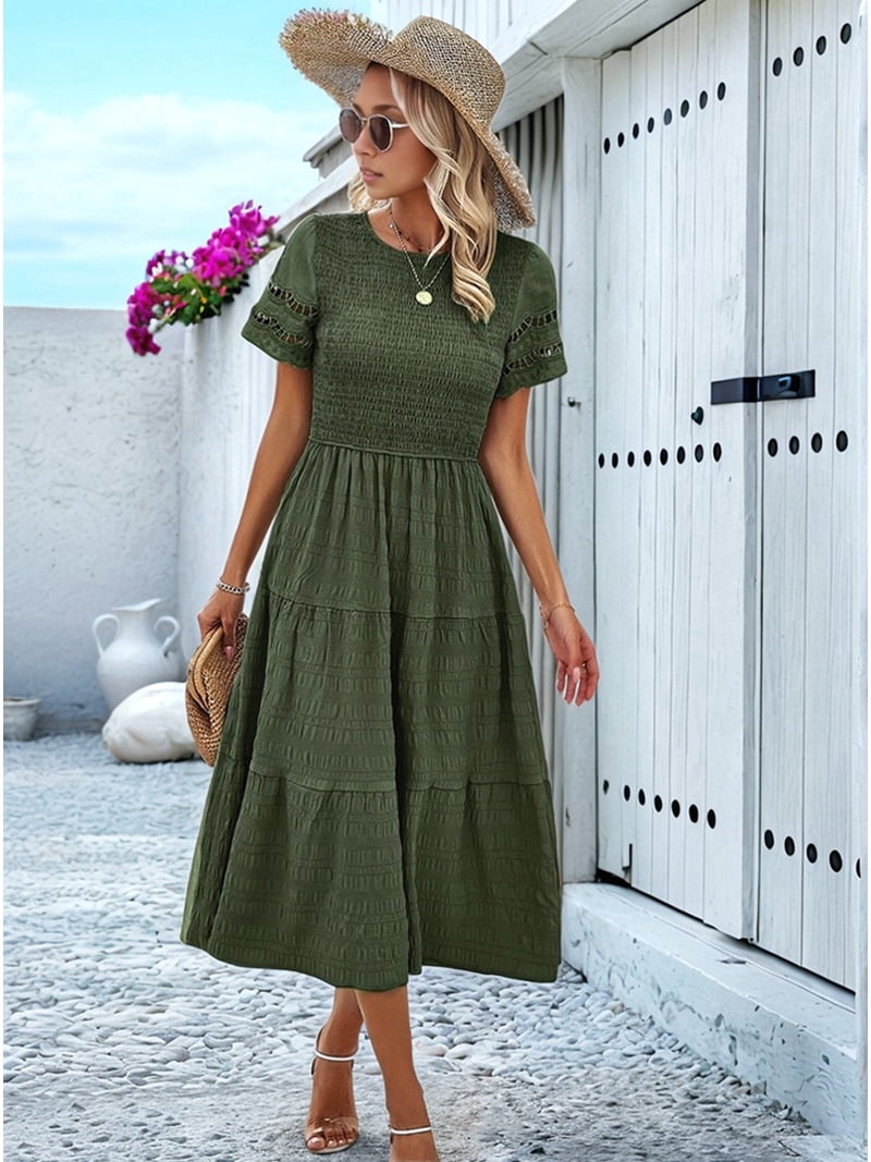 women's drop waist dresses Minidress - Light Mocha JD Vance dressed up length-50