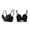 Black, variant on Women's Low Back Wireless Bra Push up Convertible Straps Plunge Brassiere Lifting Support Bralette Deep U Neckline Anti-Chafing Smooth Daily Underwear Top Beige 32