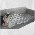 thumbnail image 6 of Geometric Soft Flannel Fleece Throw Blanket, Monochrome Black and White Squares Pattern Abstract Designed Shapes Print, Cozy Plush for Indoor and Outdoor Use, 70" x 90", Black and White, by Ambesonne, 6 of 6