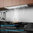 thumbnail image 3 of IKTCH 30” 900 CFM Capot Convertible Sans Conduit avec Détection de Gestes et Lumières LED en Acier Inoxydable, 3 of 5