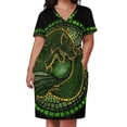 thumbnail image 2 of Vestido morado con bolsillos sueltos, diseño de Dread Wolf, vestido de noche para mujer, vestidos elegantes para mujer en oferta, 2 of 6