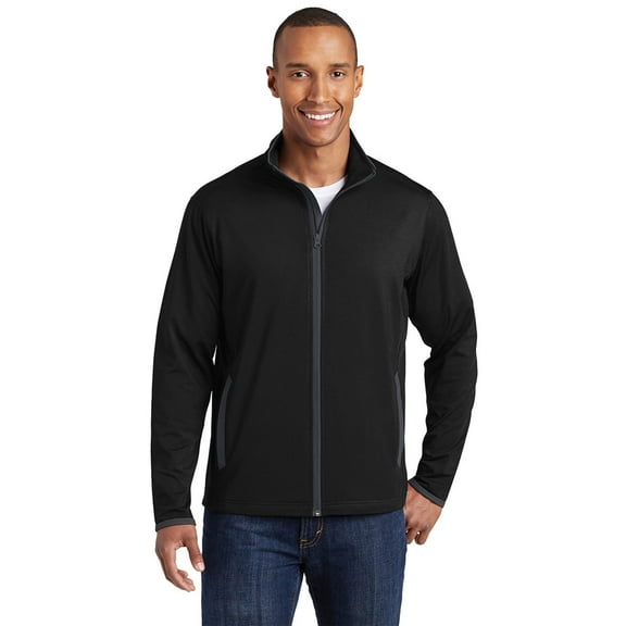 Sport-Tek ST853 Sport-Wick Stretch Contrast Full-Zip Jacket