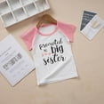 thumbnail image 6 of Kids Girls T-shirt - Promoted to Big Sister - Summer Cotton Short Sleeve Tops, 6 of 6