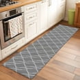 thumbnail image 2 of Wavy Lines 2'x6' Runner Rugs for Hallway Kitchen Bedside Non Slip Washable, Abstract Minimalist Pattern Gray Entryway Rug Runners with Rubber Backing, Long Carpet Runner for Laundry Room, 2 of 8