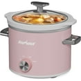 thumbnail image 2 of TEMOGU-Sunvivi 2 Quart Slow Cooker, Small Slow Cooker with Removable Ceramic Pot, Food Warmer with 3 Heating Settings & Dishwasher Safe Glass Lid, Pink, 2 of 4