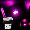 thumbnail image 3 of VONKY USB Mini Car Interior Night Light LED Flexible Neon Ambience Lamp pink purple, 3 of 8
