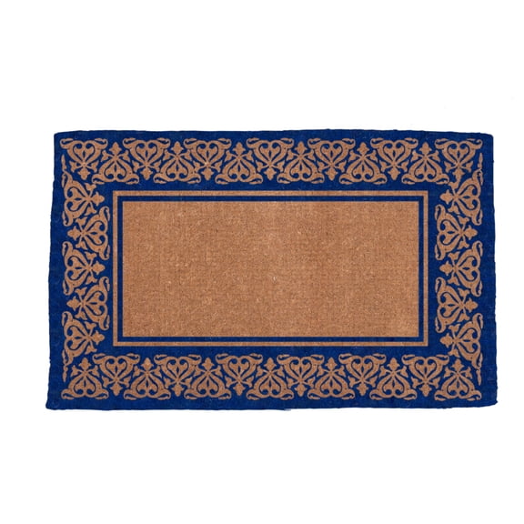 CocoMatsNMore Blue Blooming Hearts Doormats 38' x 60"