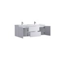 thumbnail image 2 of VSA 60" Double Sink Wall Mounting Bath Vanity in White with White countertop, 2 of 4
