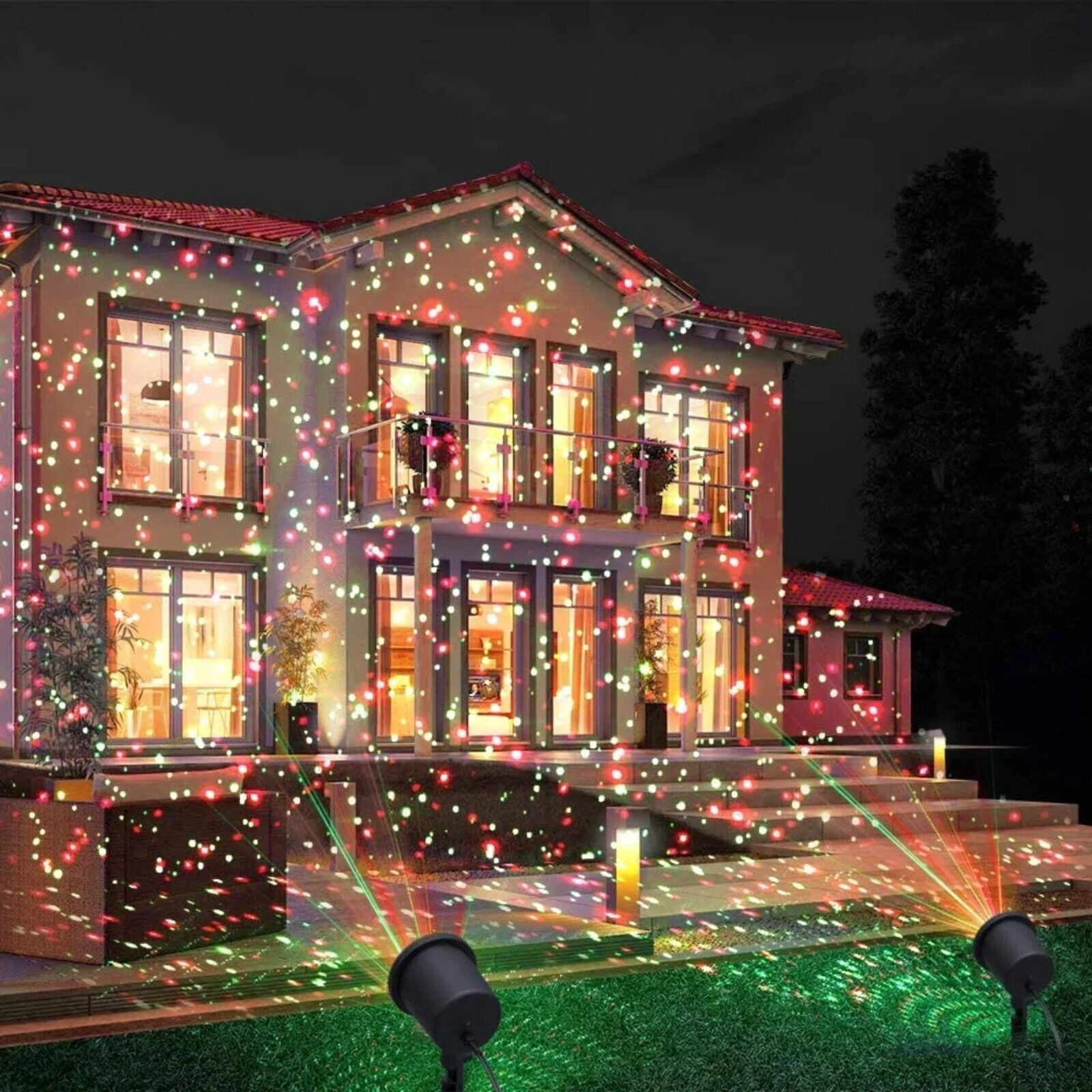 2023 Upgraded Christmas Projector Light Moving Snowflake Indoor Outdoor Holiday Party Garden Decor Walmart