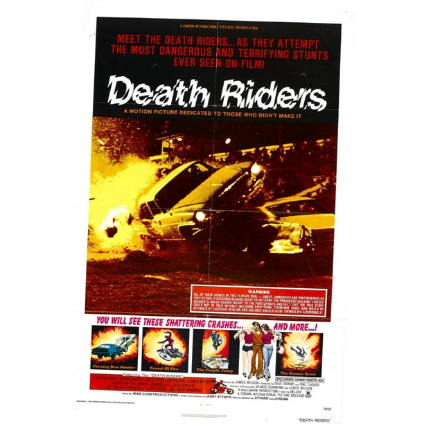 Deathriders Movie poster Metal Sign 8inx 12in Metal Print 8x12 Square ...