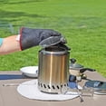 thumbnail image 4 of Sunnydaze 3-Piece Stainless Steel Smokeless Fire Pit Accessory Kit - 7.25", 4 of 10