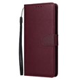 thumbnail image 1 of Étui de Protection à Rabat pour Samsung Galaxy A06 avec Fentes pour Cartes, Support et Dragonne Rouge, 1 of 5