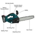 thumbnail image 4 of 5000W 10 Inch Brushless Electric Saw Cordless Chainsaw With 0/1/2PC Li-ion Battery Woodworking Power Tool for 18V Battery, 4 of 6