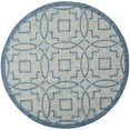 thumbnail image 5 of SAFAVIEH Courtyard Rhetta Geometric Indoor/Outdoor Area Rug, 2'7" x 5', Grey/Navy, 5 of 10