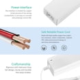 thumbnail image 4 of 18V 3A Power Adapter, Replacement for Cricut Cutting Machine Cricut Explore Air 2 Maker Explore Air Expression Expression 2 Create Cake Mini Original Power Supply with Power Cord White, 4 of 7