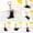 A, variant on 2D Flat Acrylic Cat Charm Keychain Pendant Black Cat Hanging Decoration Car Rearview Mirror Accessories Car Interior Decor