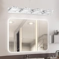 thumbnail image 3 of Miumaeov Modern LED Vanity Light Fixtures Over Mirror LED Modern Crystal Toilet Wall Lamp Fixture, 3 of 12