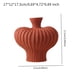 thumbnail image 2 of Jarrón de flores de porcelana, jarrón de capullo, maceta para plantas, flores secas, maceta para regalo de cumpleaños S Rojo, 2 of 9