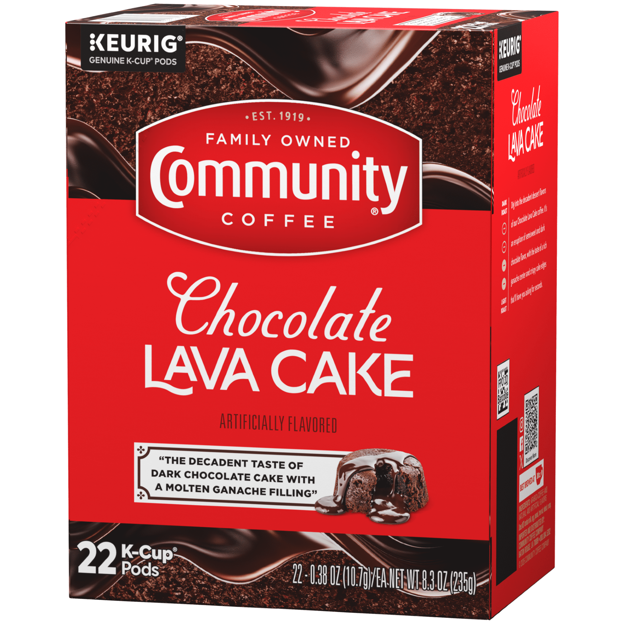 Community® Coffee Chocolate Lava Cake Coffee Single-Serve Cups 22 Count Box