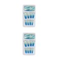 thumbnail image 4 of maskred 1 Set French Tip Press on Nails Gradient Extension Fingernails Tips Removable Fashion Wraps Full Cover DIY Manicure Kit Type 5 2g glue,24Pcs jelly 2Set, 4 of 6