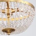 thumbnail image 3 of 603-GA Crystorama Lighting Rylee - 3 Light Chandelier in Classic Style - 14 Inches Wide by 19 Inches High-Antique Gold Finish    -Traditional, 3 of 9