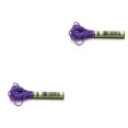 thumbnail image 1 of Yuarrent Colores brillantes DIY hecho a mano no es fácil de desvanecer línea de bordado cadena de lingotes para regalo de Navidad accesorio Púrpura profundoE3837 2piezas, 1 of 6