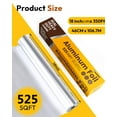 thumbnail image 4 of Katbite Aluminum Foil Roll, 18 in x 350 ft (525 sq ft), Heavy Duty, 30 microns, Food Wrap, 4 of 10