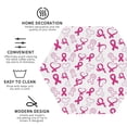thumbnail image 3 of Picia Breast Cancer Awareness4 Printed Leather Coasters for Drinks, 4" Drink Coasters Set of 4 for Tabletop Protection, Handmade Luxurious Home Décor and Housewarming Gift -Hexagon, 3 of 6