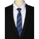 thumbnail image 4 of Corbata ajustable con cremallera INSPIRE CHIC para hombres, corbata de cuello para ocasiones casuales y formales, azul marino - 4 18.9" × 3.2", 4 of 4