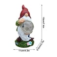 thumbnail image 3 of Wovilon Solar Energy Dwarf Dwarf Elf Millet Glass Ball Lamp Resin Crafts Decorative Lamp, 3 of 5
