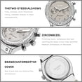 thumbnail image 5 of SKMEI Watch for Women Multifunctional Chronograph Watches Fashion Business Analog Quartz Stainless Steel Waterproof Luminous Ladies Wristwatch, 5 of 9