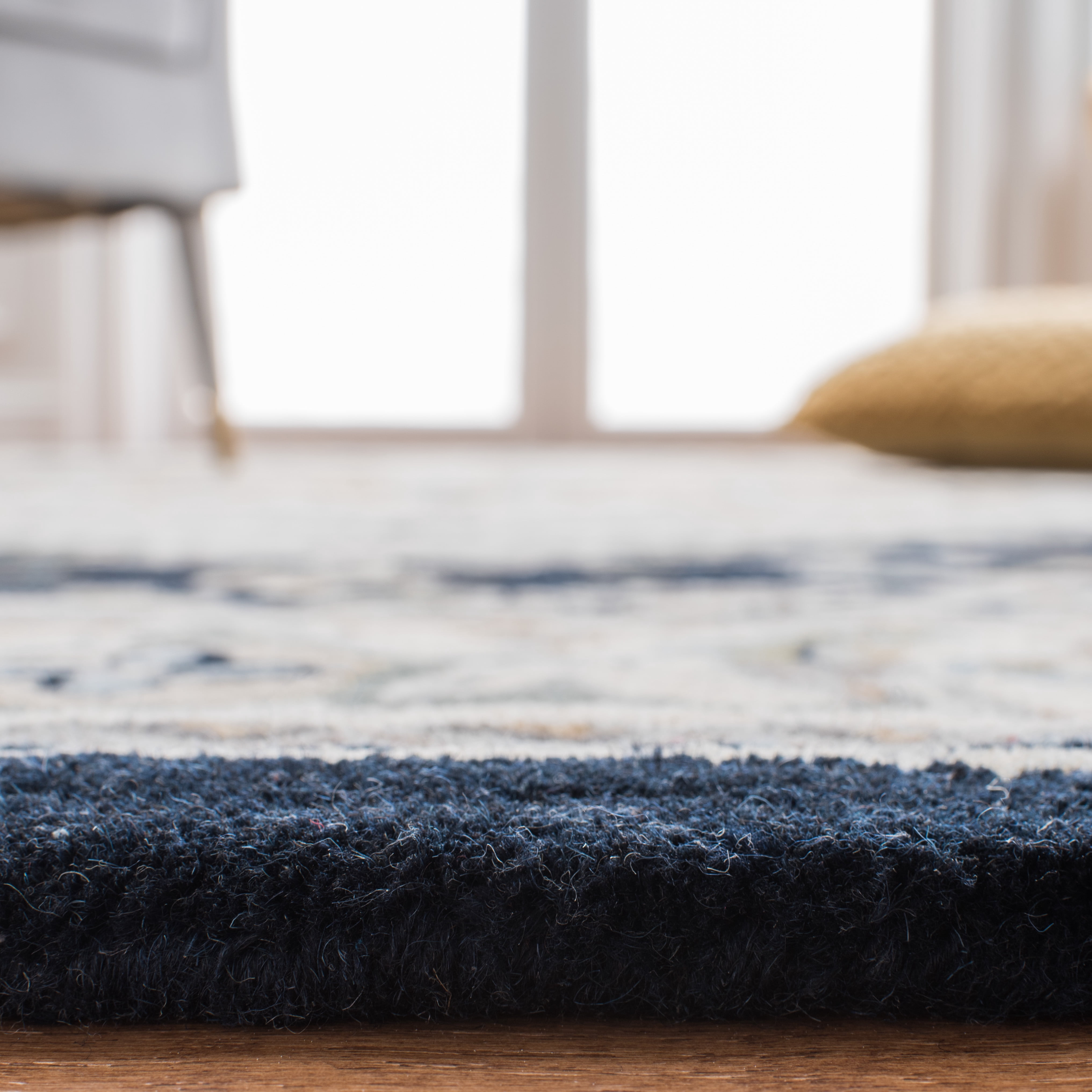 Safavieh Heritage York Oriental Wool Area Rug, Gray/Navy, 6' x 9'
